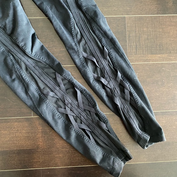 Black Lululemon Full Length Leggings - Picture 3 of 4
